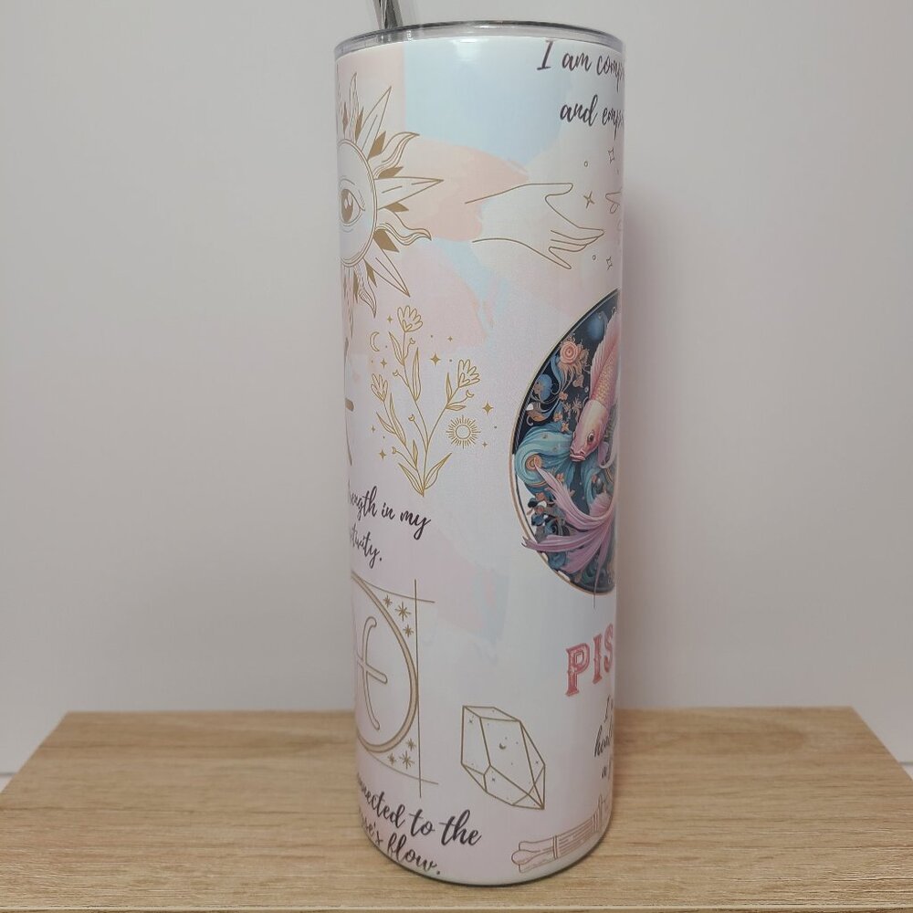 Pisces Zodiac Tumbler & Bookmark Bundle – The Crowing Hen - Picture 9 of 11